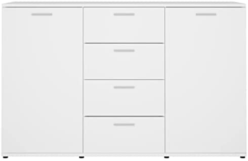 LSLANID Sideboards and Buffets Cabinet with Storage Home Decor White 47.2"x14"x29.5" Chipboard (Color : White, Size : 47.2" x 14" x 29.5")