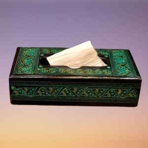 Tissue Box Holder Rectangular Wooden Handmade